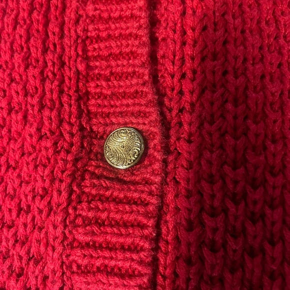 Vintage Knit cardigan Sweater Vest, Women’s L unique pockets Buttons Classic - Picture 2 of 5